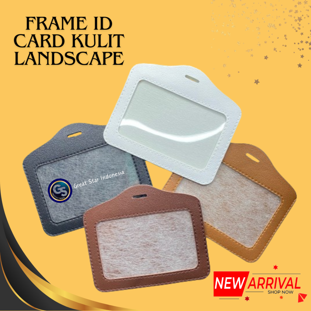 LANDSAPE LEATHER ID CARD FRAME I PU LEATHER ID CARD CASE SLEEPING
