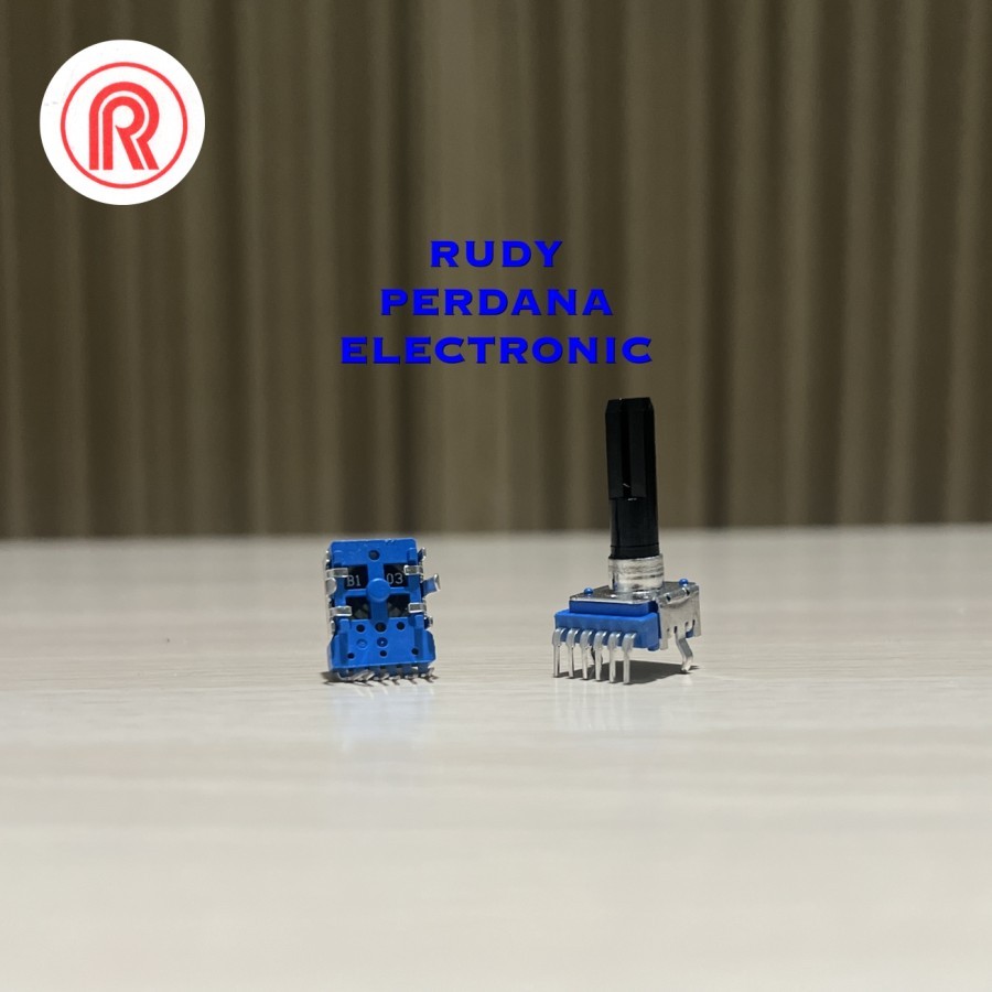 Potensio 10K 10K OHM Ω B1-03 STEREO 6P 6 PIN BLUE MIXER BENDEK FOOT