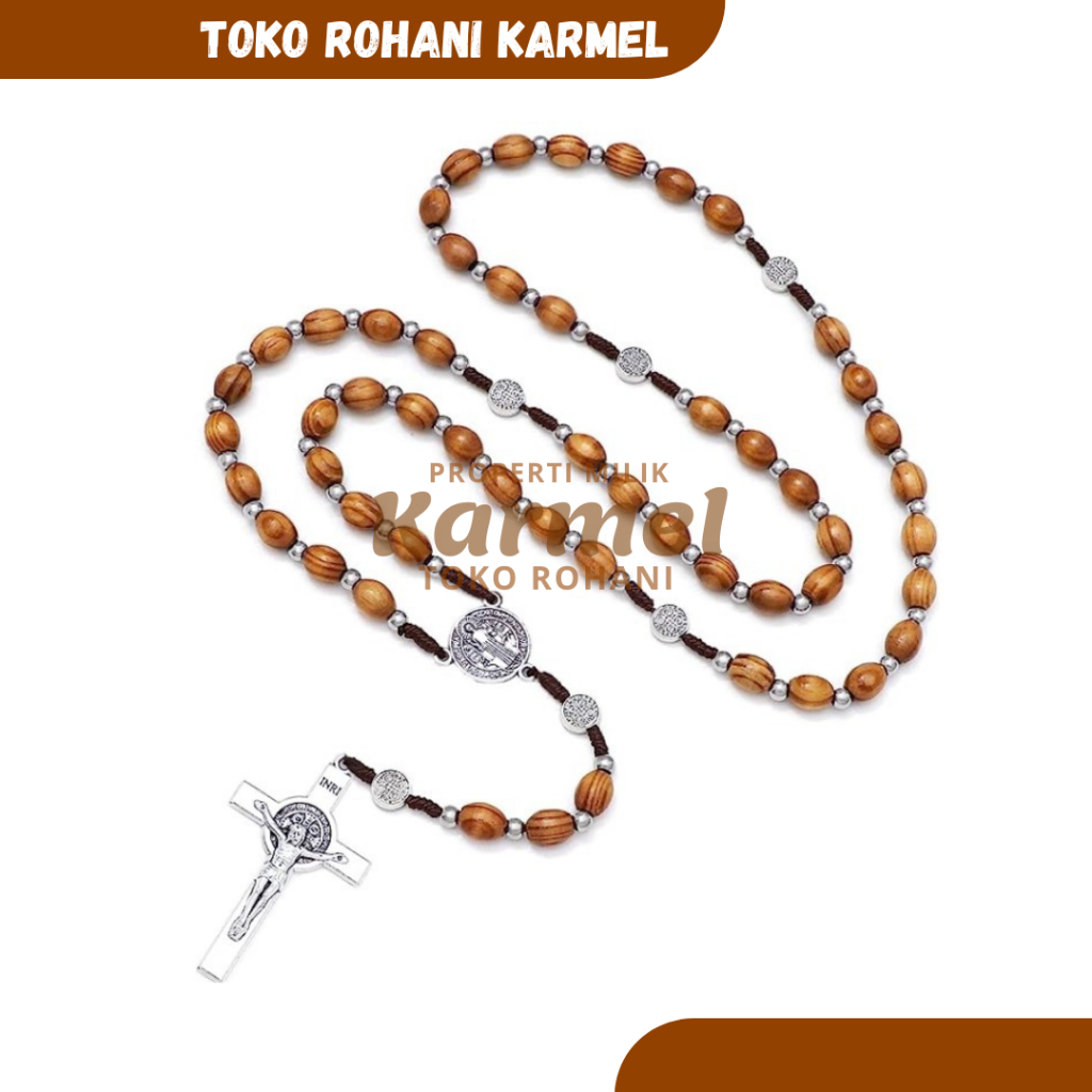 BENEDICT ROSARY NECKLACE / BENEDICT ROSARY NECKLACE / CATHOLIC ROSARY / CONTACT