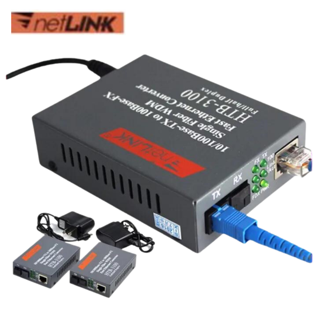 HTB3100 AB Optical Media Converter FO ถึง RJ45 Single Mode 10/100Mbps HTB-3100 ไฟเบอร์ออปติก HTB 310