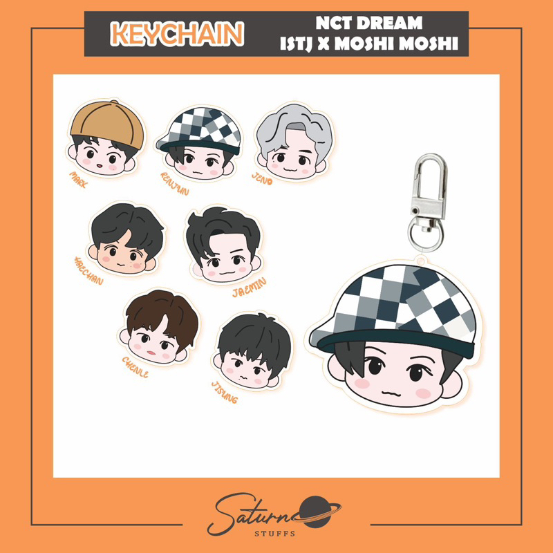 พวงกุญแจ NCT DREAM ISTJ X MOSHI MOSHI (UNOFFICIAL)