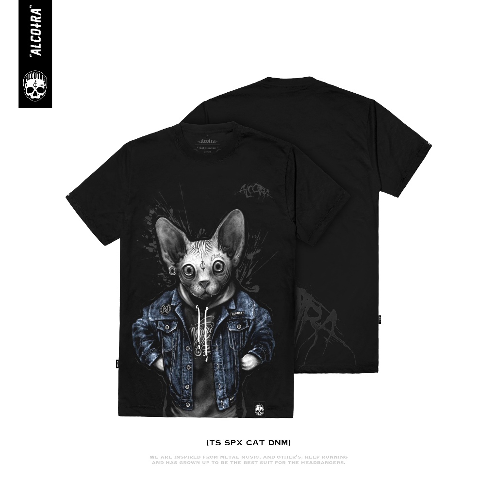 TS SPX CAT DNM // ALCOTRA CAT DENIM T-SHIRT // ALCOTRA T-SHIRT T-SHIRT