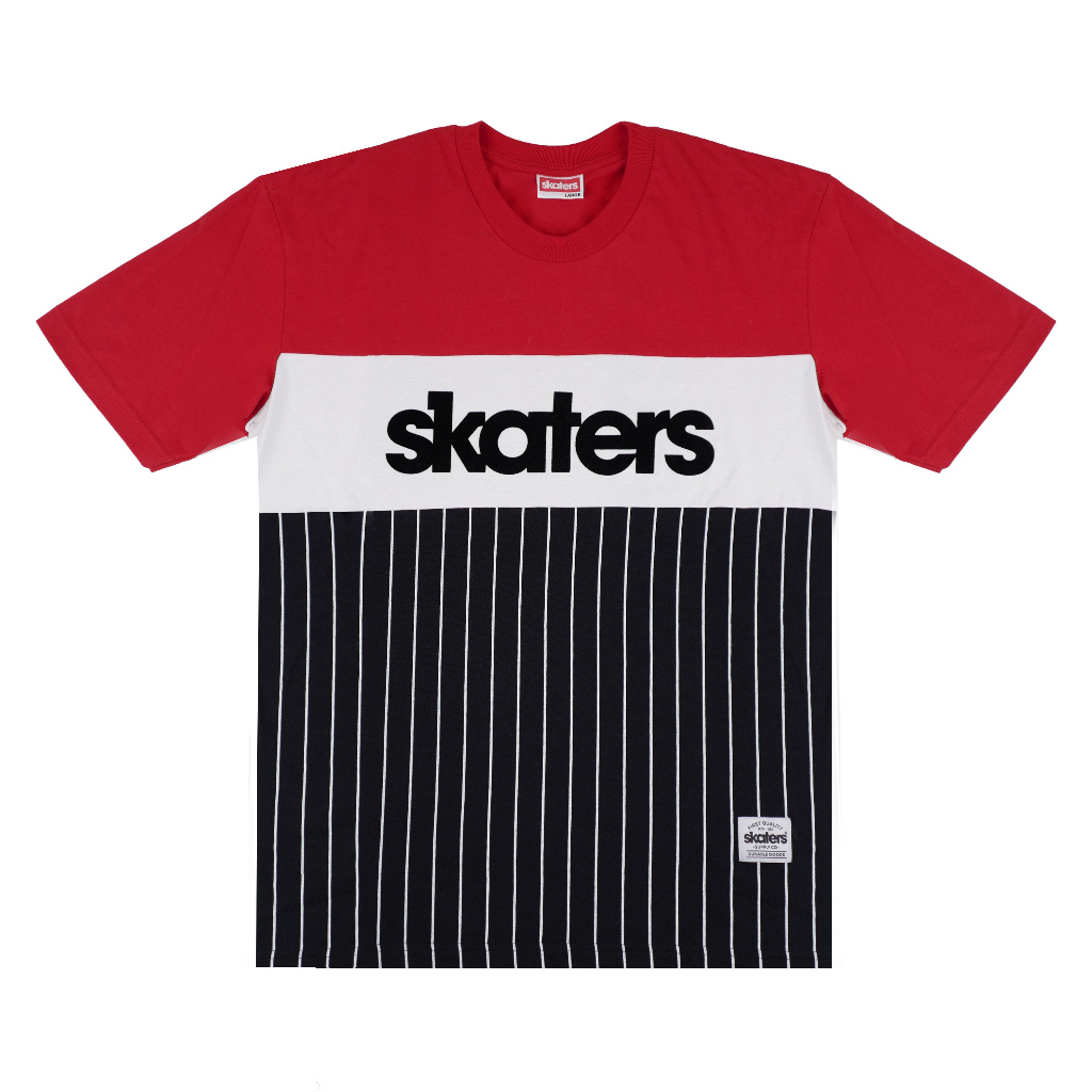 เสื้อยืด Skaters F Variation 3-F SM23-002 WL009 สีแดงสีขาว