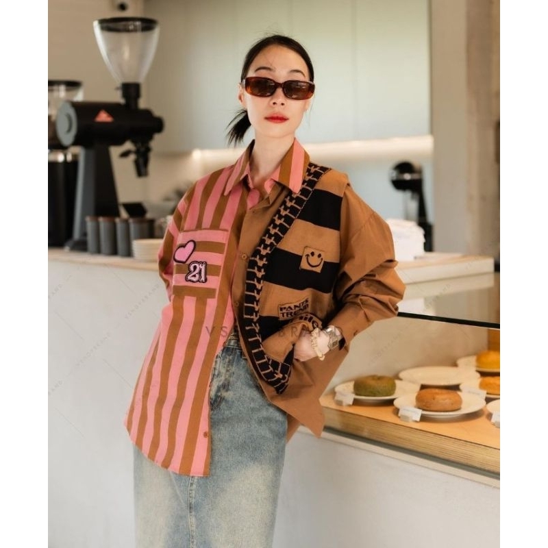 KEMEJA Vshop smile BKK เสื้อนําเข้าพรีเมียม