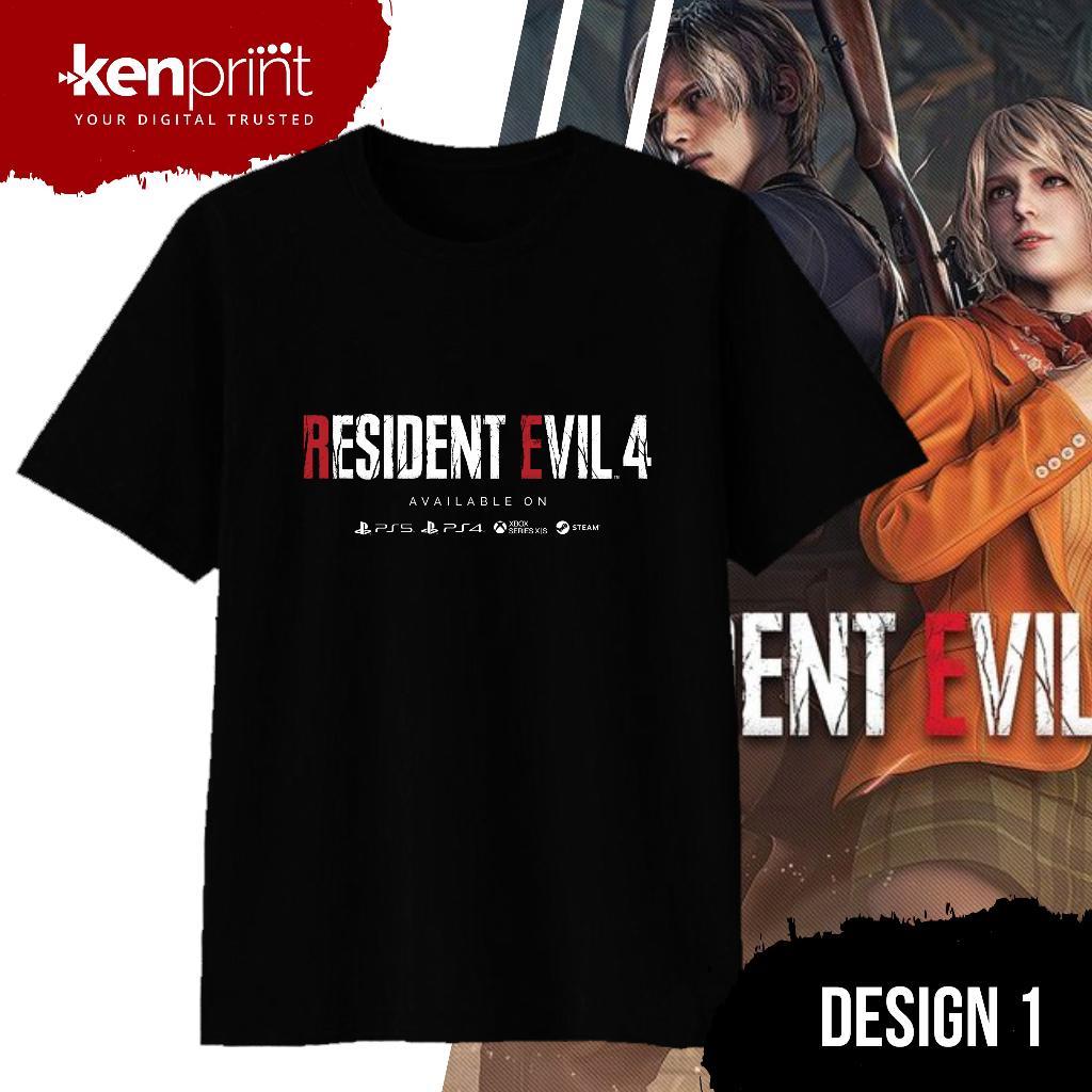 เสื้อยืด Resident EVIL 4 REMAKE | ไม่ใช่อย่างเป็นทางการ | Cotton 30s Premium - เด็ก วัยรุ่น & ผู้ใหญ