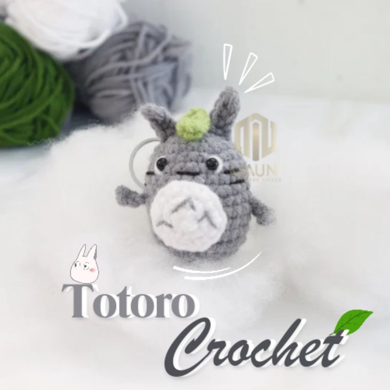 GANTUNGAN TOTORO GIBLI KEYCHAIN KNITTED KEYCHAIN