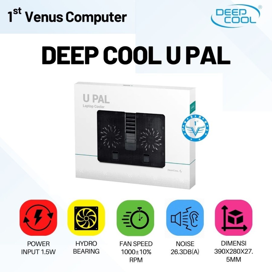 COOLING PAD DEEP COOL U PAL LAPTOP FAN NB / DC02-SAN