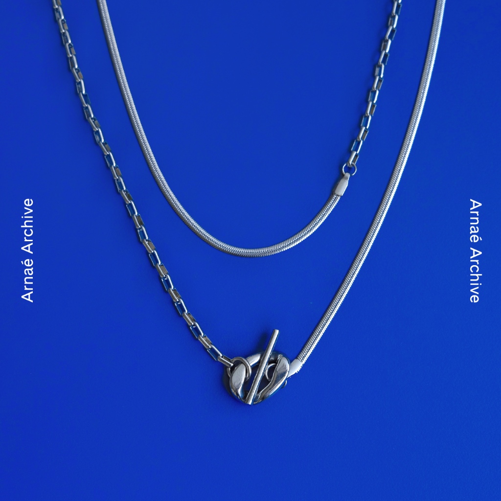 Arnaé Archive Double Tour Chain Necklace Unisex Premium Stainless Steel Anti-Rust Necklace