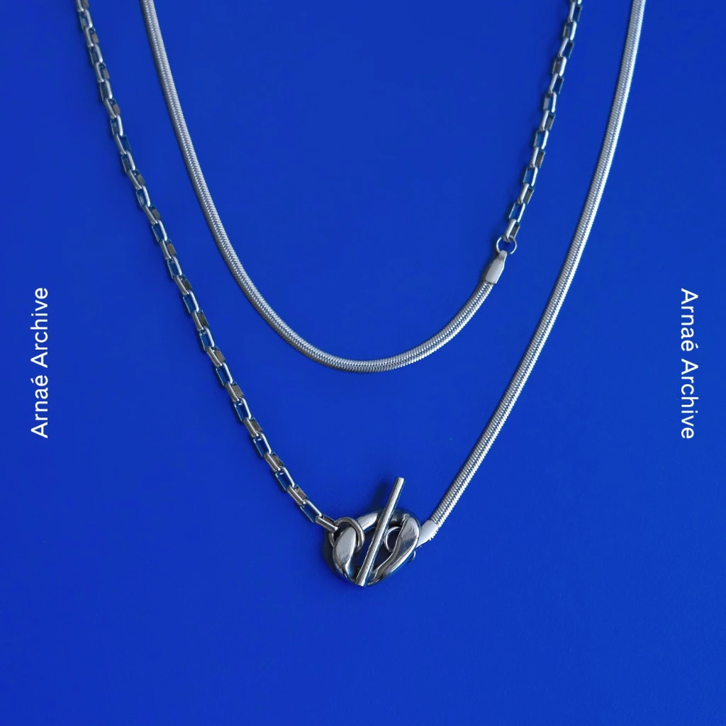 Arnaé Archive Double Tour Chain Necklace Unisex Premium Stainless Steel Anti-Rust Necklace