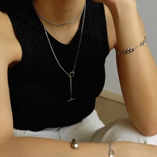 Arnaé Archive Double Tour Chain Necklace Unisex Premium Stainless Steel Anti-Rust Necklace