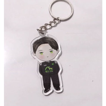 GANTUNGAN Wang Yibo พวงกุญแจอะคริลิค Evisu Racing