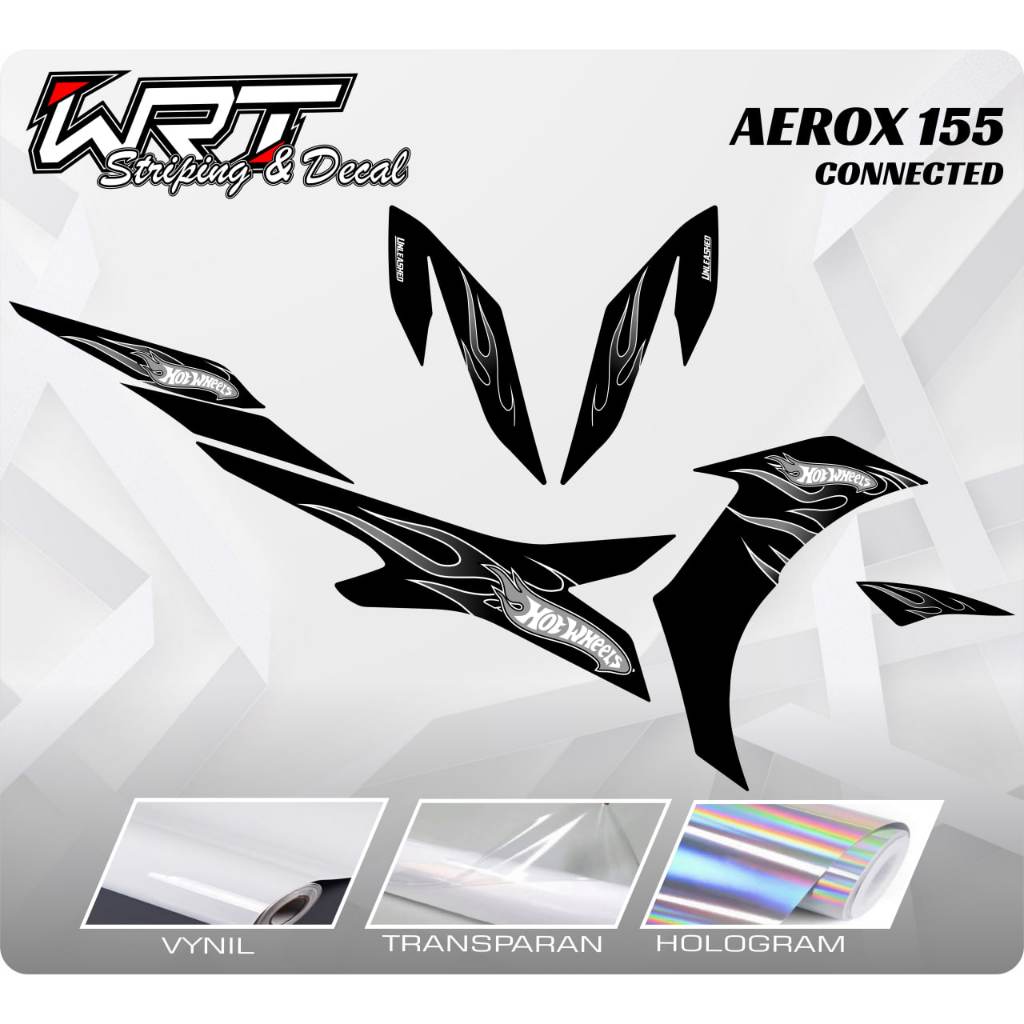 Aerox New Striping - Aerox 155 สติ๊กเกอร์ HotWheels เชื่อมต่อ