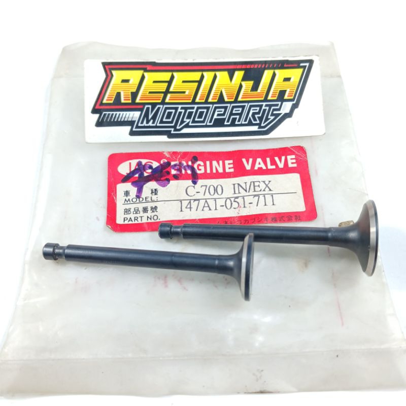 วาล์วในชุดไอเสียไอดี Ex Honda C700 C 700 Supercup