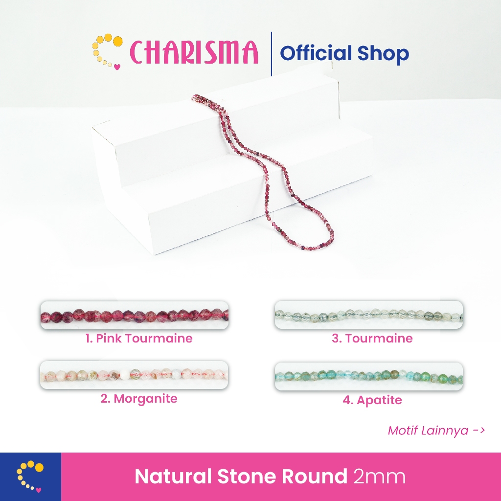 Charisma หินธรรมชาติ - ลูกปัดหิน 2mm