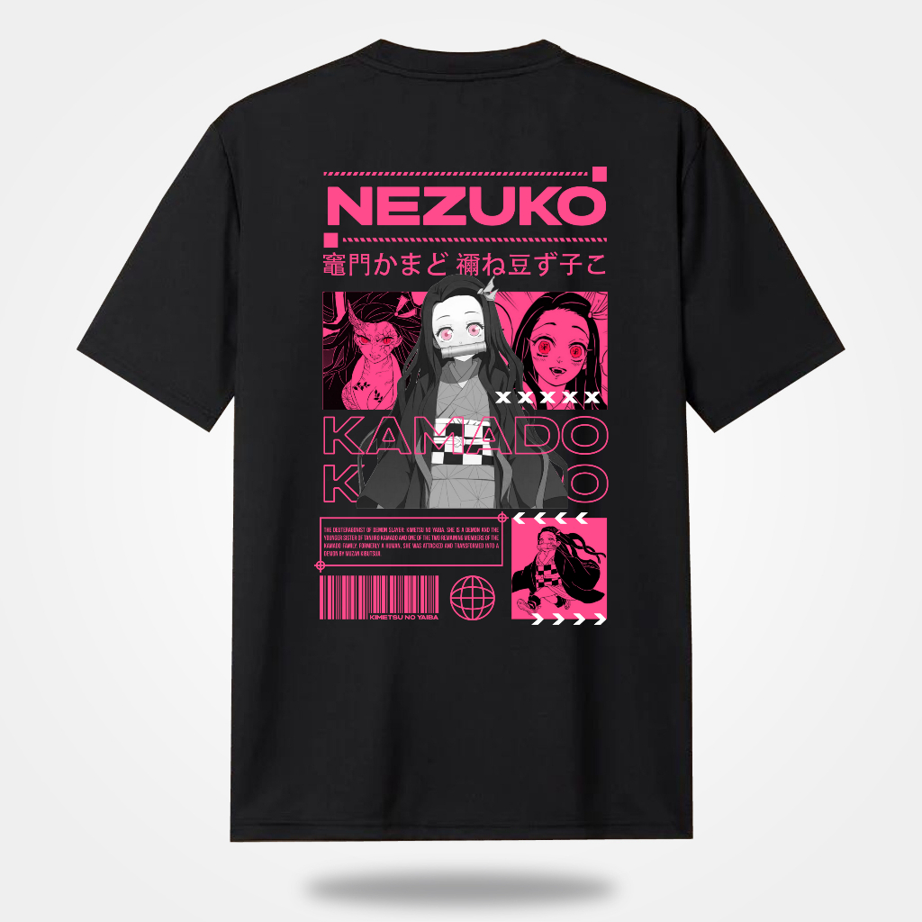 เสื้อยืด พิมพ์ลาย Nezuko KIMETSU NO YAIBA UNISEX DEMON SLAYER สําหรับผู้ชาย และผู้หญิง