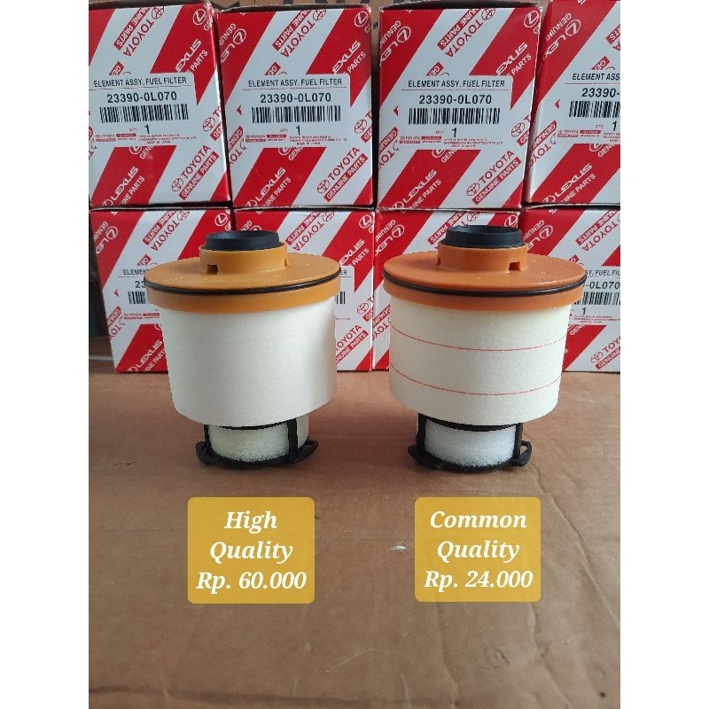 กรองน้ํามันเชื้อเพลิง hilux revo innova reborn fortuner vrz ดีเซล 2GD 23390 0L070 23390 0L090