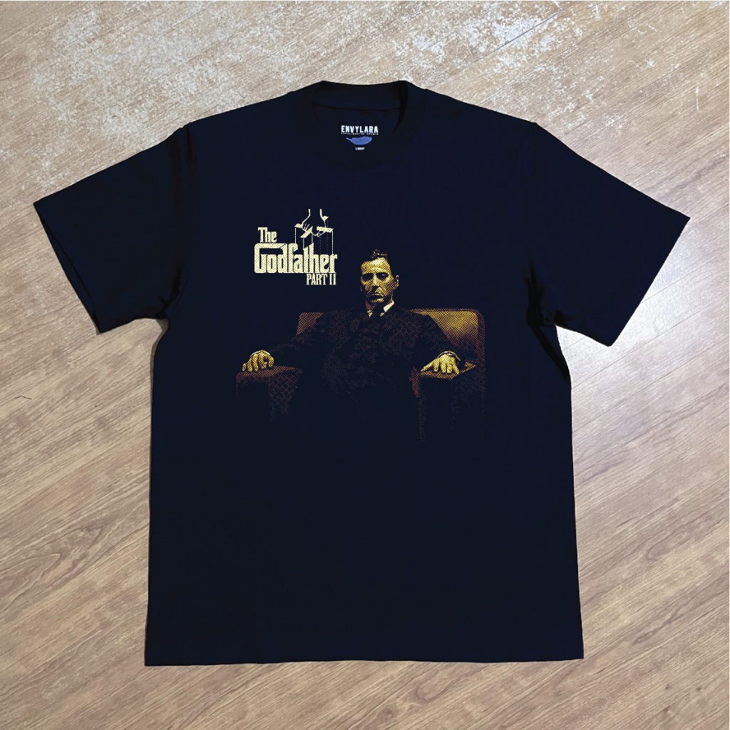 เสื้อยืด ผ้าฝ้าย พิมพ์ลาย The Godfather Michael Corleone 16s สไตล์วินเทจ