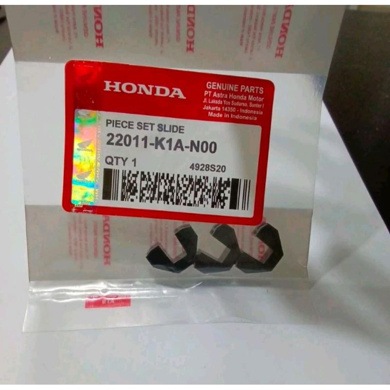 (PRICE สําหรับ 10 ชุด) PIECE SLIDE-SLIDER SET KIA MOTOR BEAT/SCOPPY/GENIO/ VARIO 110 CVT HONDA 3PC (