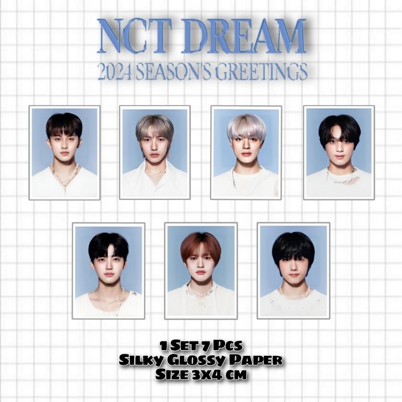 Nct Dream Season Greeting 2024 ภาพถ่ายหนังสือเดินทาง ID Photo 1 ชุด