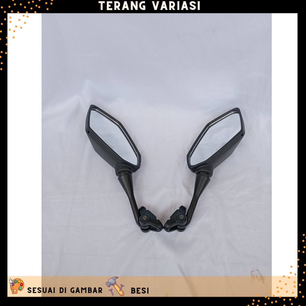 NINJA 250 FI CARBON MOTORCYCLE FAIRING MIRROR CBR150 250RR NMAX PNP MIRROR EASY TO INSTALL