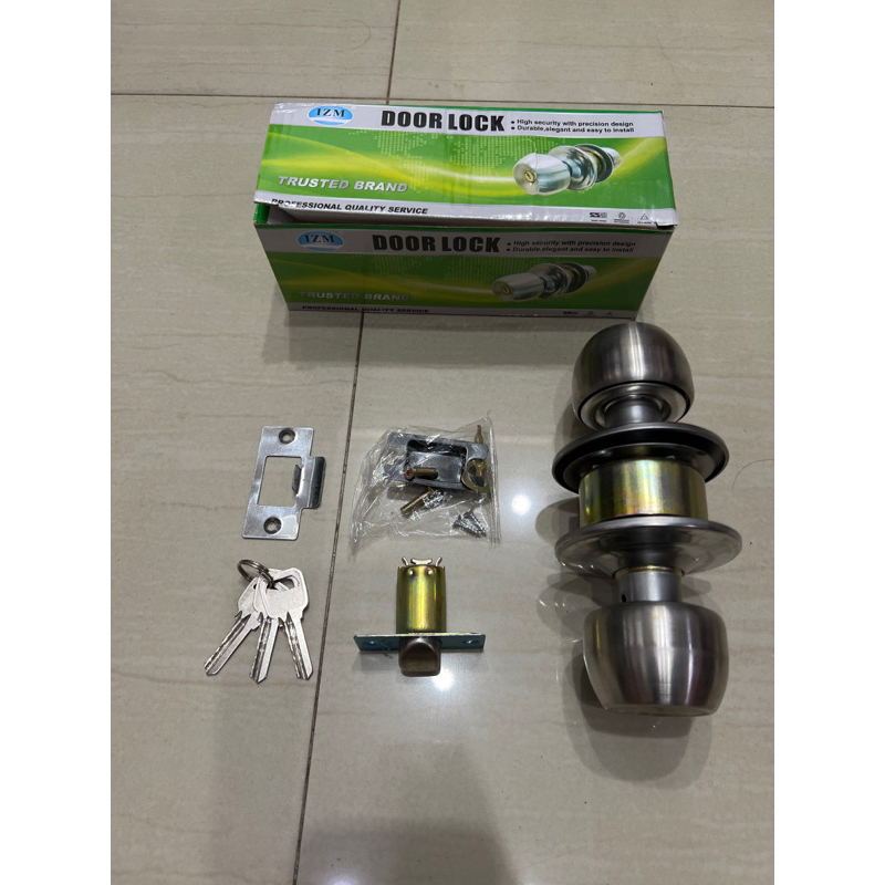 YSK มือจับล็อคประตูทรงกลมสําหรับห้องน้ํา PVC WC ห้องน้ํา YSK