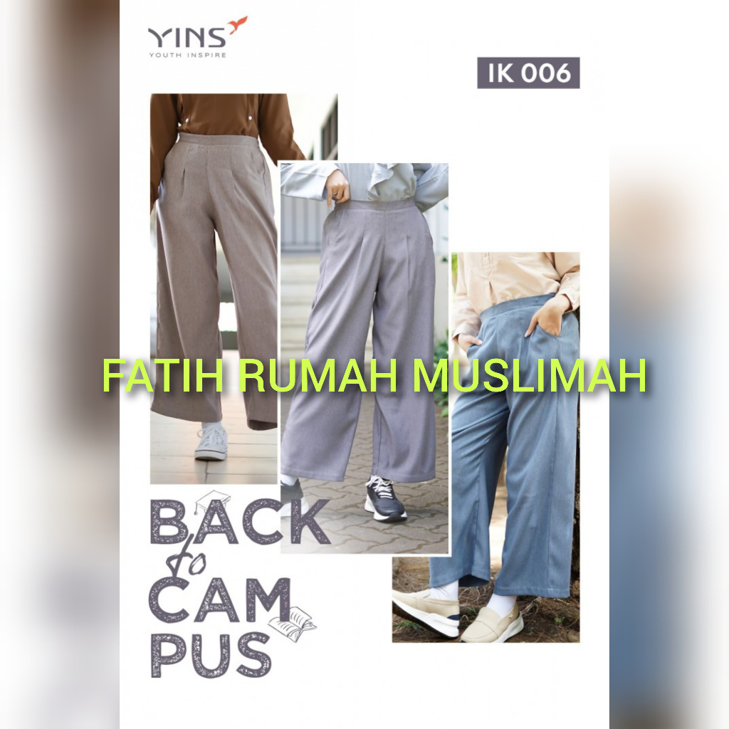 IYOUTH INSPIRE / IK 006 / IK 06 / KULOT PANTS / INSPIRE / INSPIRE KULOT / IK 06 KULOT / WOMENS KULOT