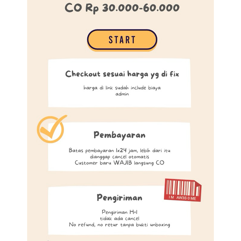 เสื้อราคา Rp. 30,000 ถึง Rp 60,000