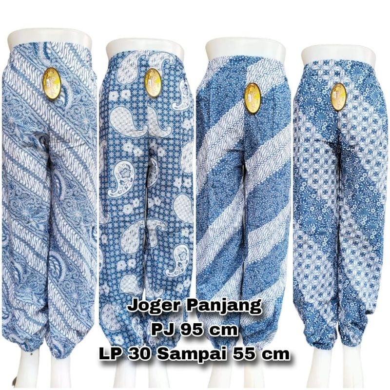 Joger Long Batik Womens Modern Batik Joger สองชั้น Officeo