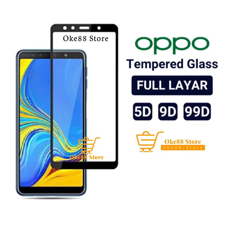 Layar ฟิล์มกระจกนิรภัยกันรอยหน้าจอ 5D เต็มจอ กันรอยขีดข่วน สําหรับ Oppo A37 A37f A39 A59 A71 A73 Lama A75 Lama A79 Lama A83 A57 Lama F1s F1 F1f F1fw