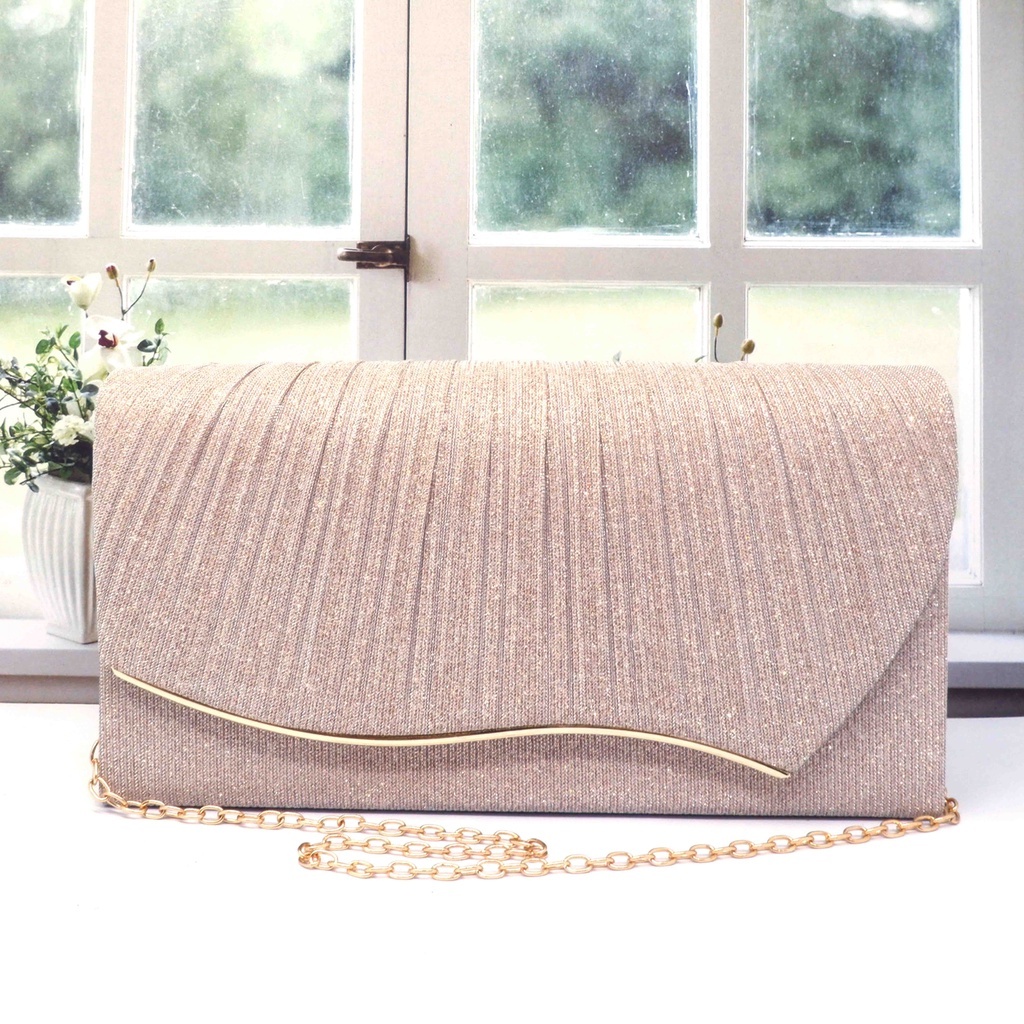 กระเป๋าปาร์ตี้ผู้หญิง CLUTCH BAG MAC- 108 กระเป๋าสะพายข้างผู้หญิงสําหรับ WEDDING PARTY INVITATIONS, 