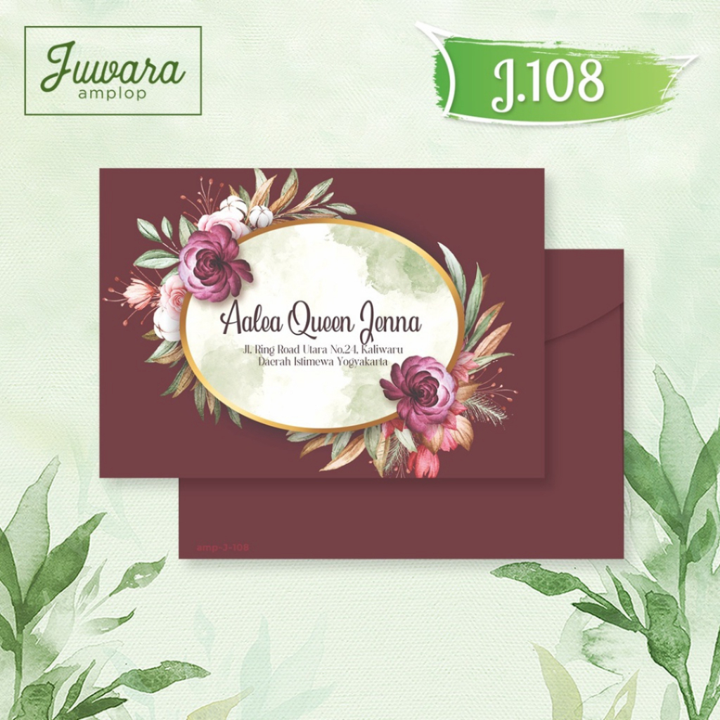 Juwara J108 Motif ซองจดหมาย ไม่มีการเขียน 50 แผ่น