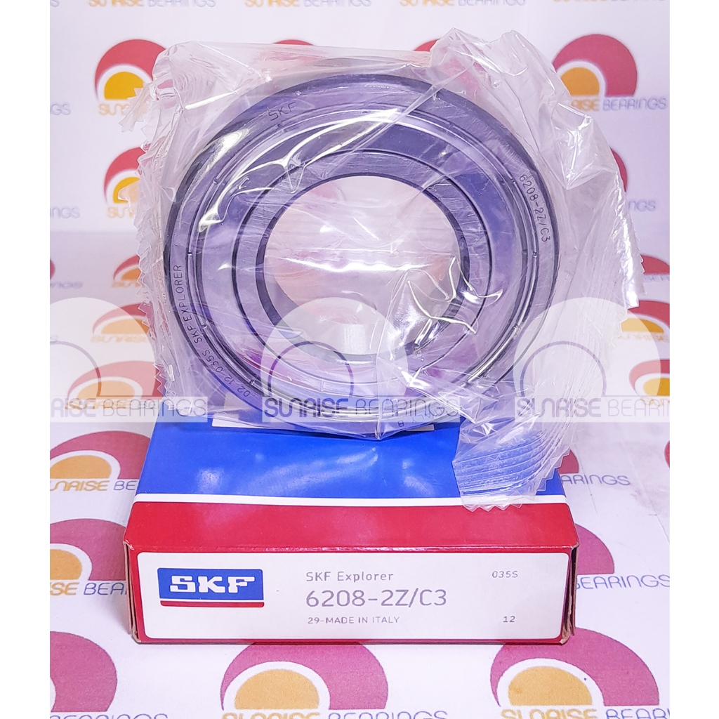 แบริ ่ งบอลร ่ องลึก SKF 6208 2Z/C3