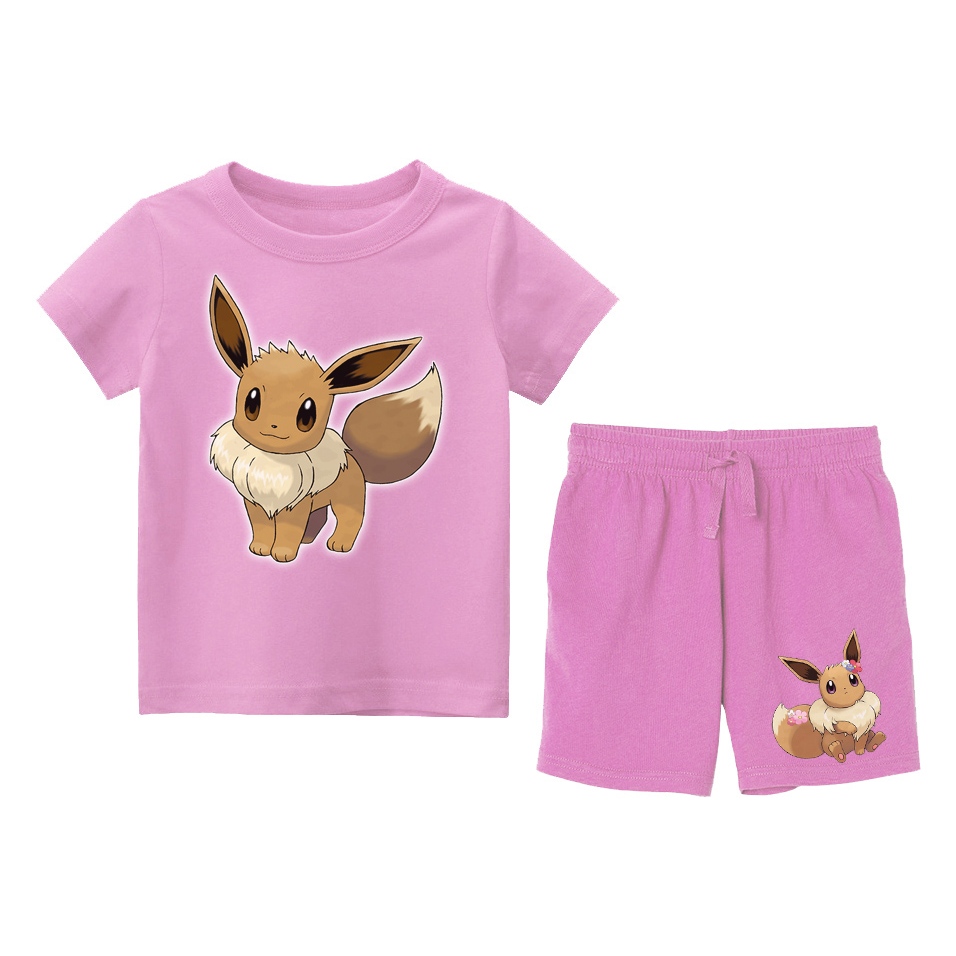 ชุดเสื้อยืด POKEMON EEVEE KIDS