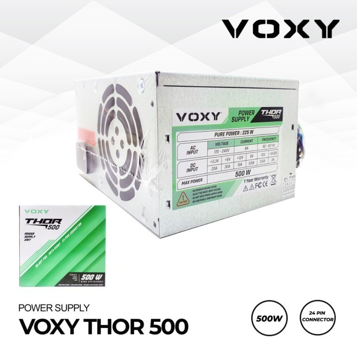 Voxy พาวเวอร์ซัพพลาย THOR 500WATT / PSU 500w