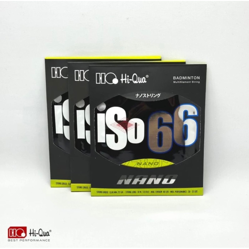 สายแบดมินตัน HIQUA HQ ISO 66 NANO ดั้งเดิม