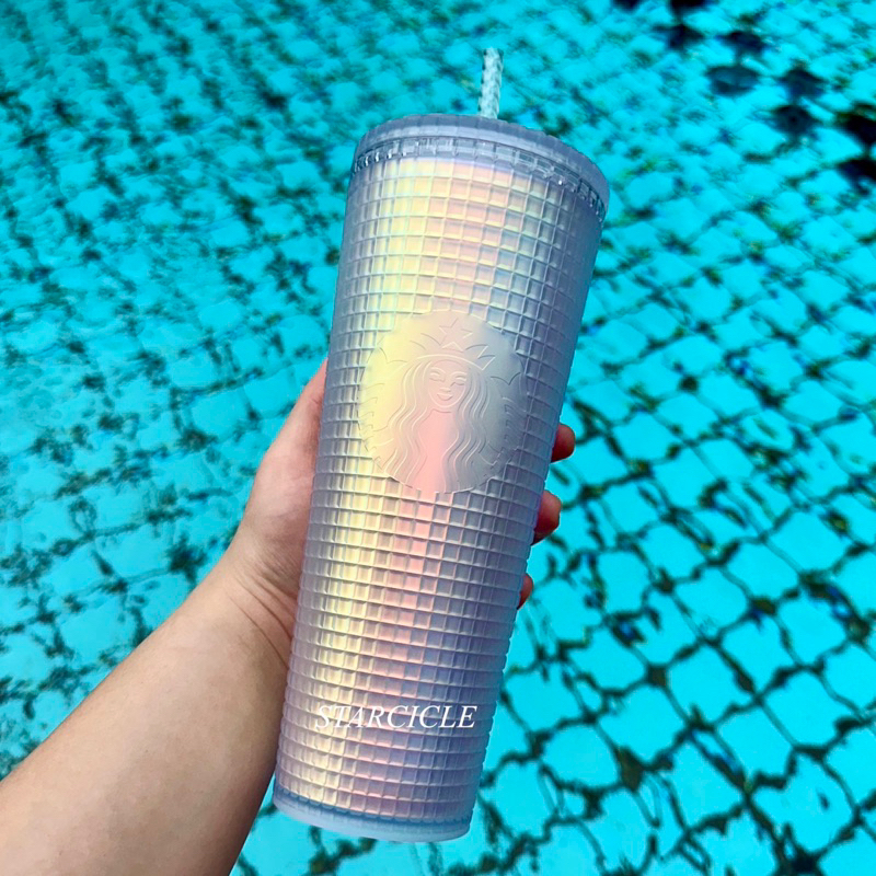 [ORI] Starbucks Unicorn Grid Matte Plastic Tumbler Venti 24oz