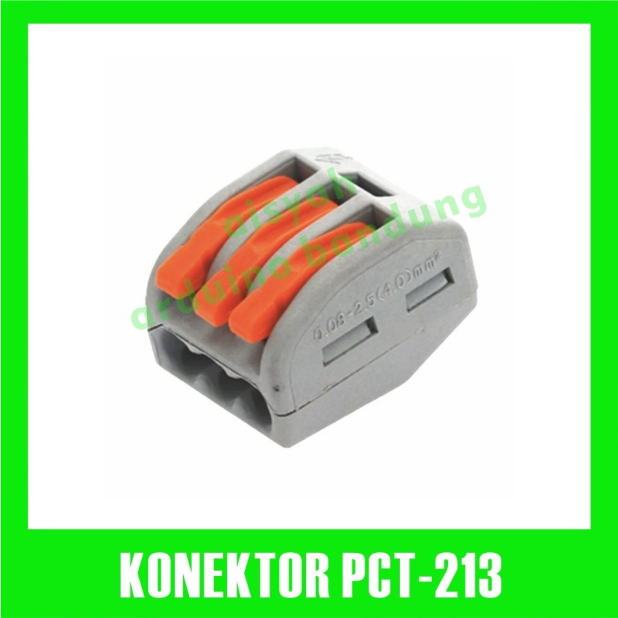 PCT-213 Quick Connect Terminal Block Clamp 3 ขา 3p สาย PCT213