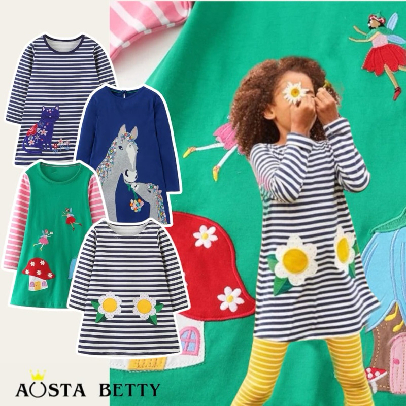 HEYKIDDY - ชุดเดรส Aosta Betty TUTU TUNIC สําหรับเด็กผู้หญิง 2-7 ปี Part 2