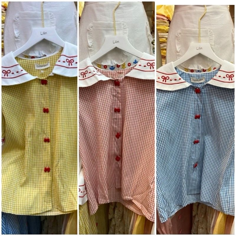 [NEW Bkk] Cotton Store เสื้อริบบิ้นปักกะลาสี