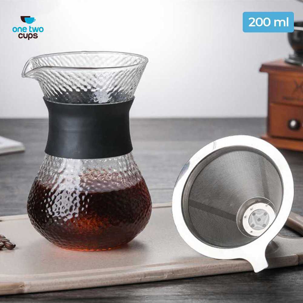 Original One Two Cups Coffee Server Chemex Drip Pour Over with Filter - SE112