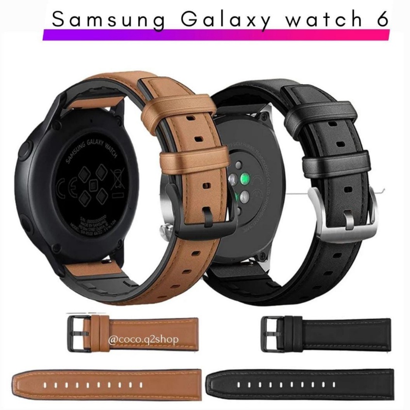 ซื้อสายนาฬิกาข้อมือ SAMSUNG GALAXY WATCH 6stylis ยางหนัง 2 มม. สมาร์ทวอทช์ 4 มม. 44 มม. คลาสสิก 43 มม. 47 มม.
