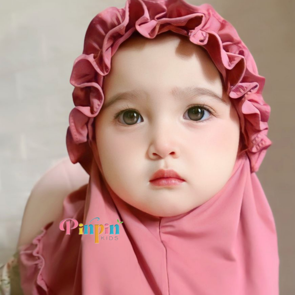 Pinpin Kids - RAINA Kriwl Baby Hijab 0-3 YEARS / Baby Hijab / Girls Headscarf