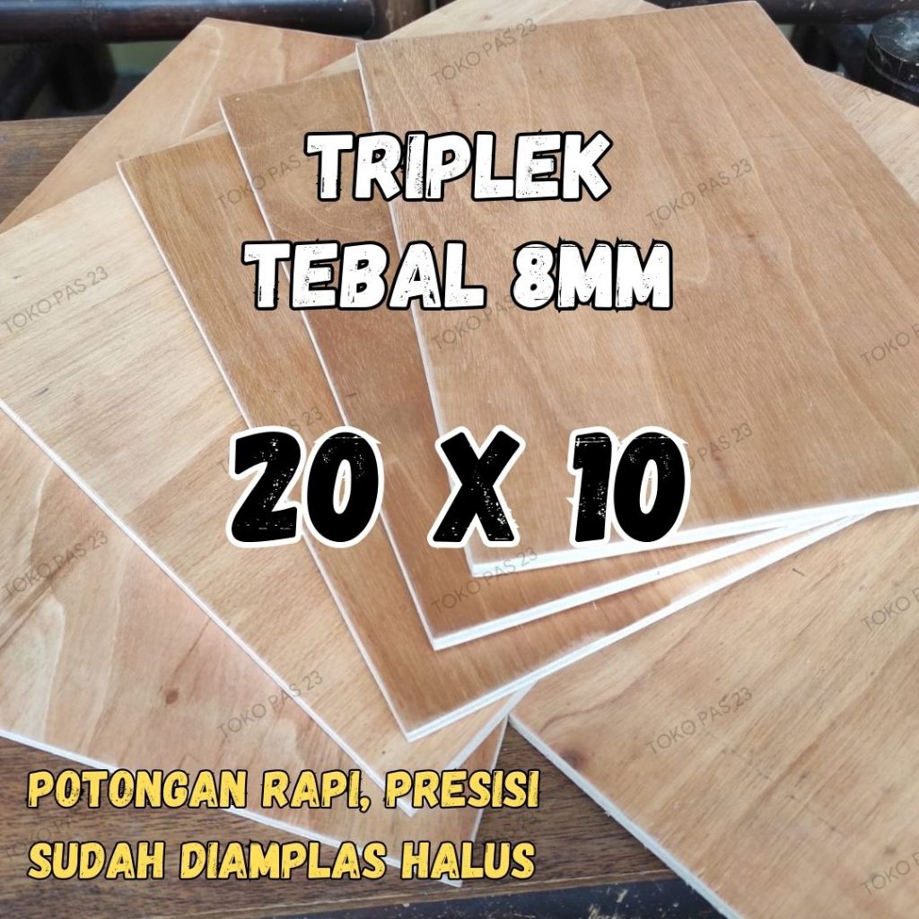 MINI PLYWOOD P20 L10 (ซม.) 8มม. THICKNESS PLYWOOD COATED MULTIPLEK