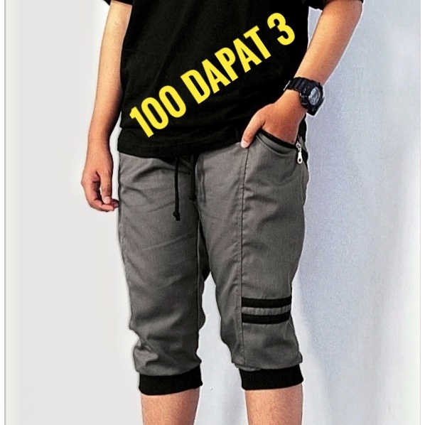 100 THOUSAND GET 3 PCS Jogger Shorts 3/4 Jogger Pants