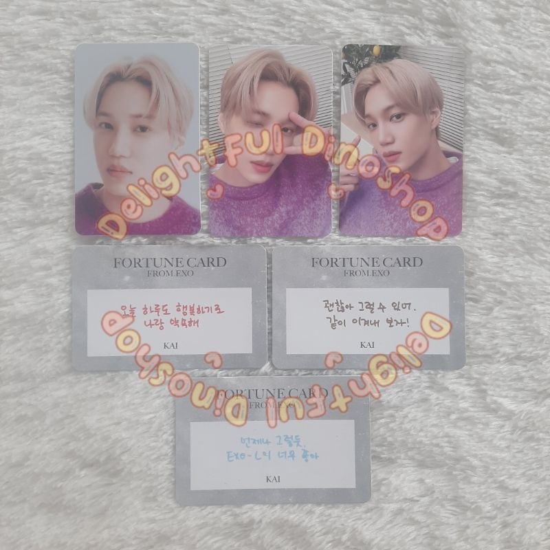 EXO 11TH ANNIVERSARY MERCHANDISE FORTUNE SCRATCH CARD UNSEALED KAI FULLSET