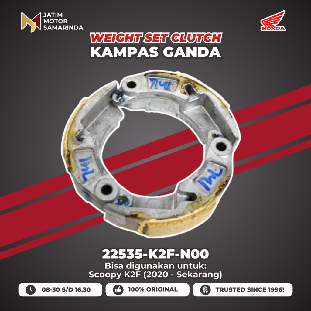 ชุดน้ําหนัก Honda AHM คลัทช์คู่ 22535-K2F-N00 K2F Scoopy K2F (2020) เดิม
