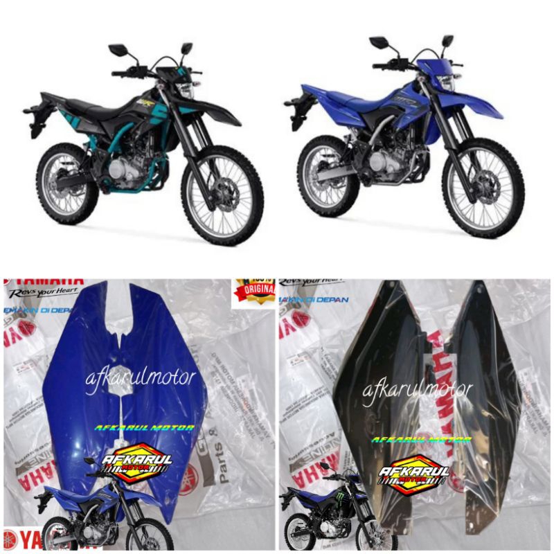 REAR BODY COVER WR155 WR 155 PAIR RIGHT LEFT BLACK, BLUE ORIGINAL