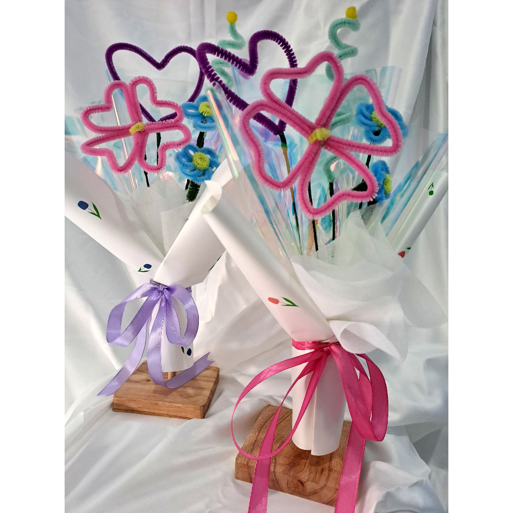Pipe cleaner bouquet | Pipe Cleaner Bouquet | ช่อลวดขนนกเมตตา