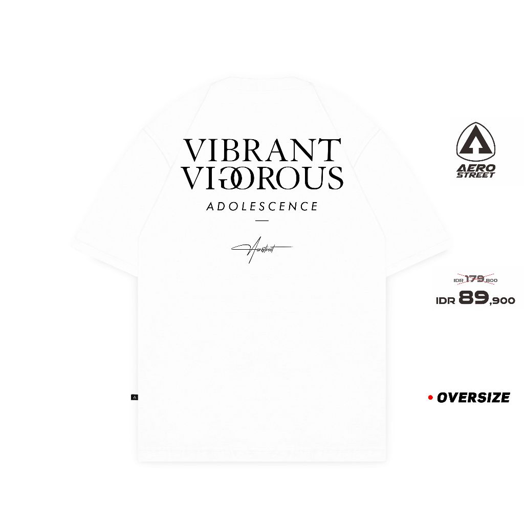 เสื้อยืด Aerostreet Oversize Visio White FBDAA