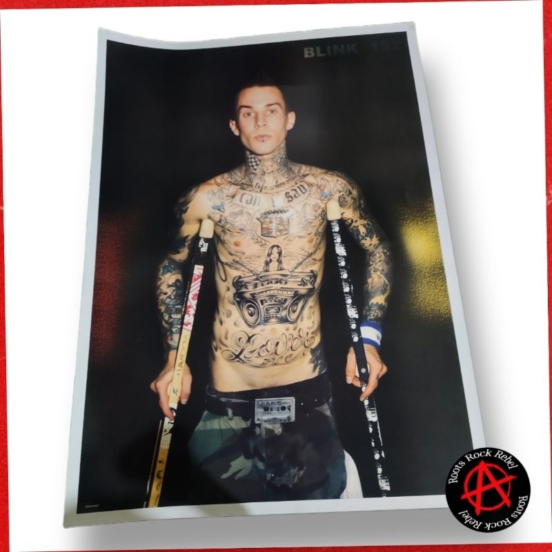 POSTER - TRAVIS BARKER 1 (ขนาดจัมโบ้) blink-182